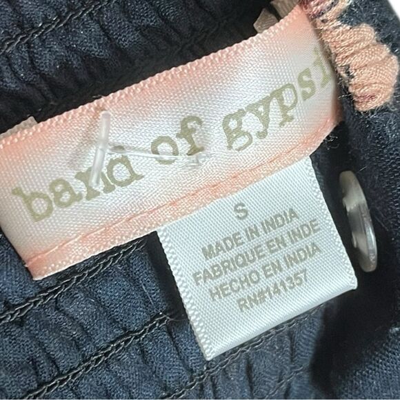 Band of Gypsies Black Floral One Piece Romper, Size S - Picture 4 of 9